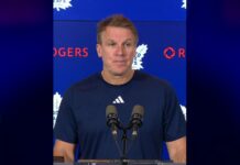 Tanev Injury: Hiller Says Leafs Forwards Must Help D Maple Leafs coach Jim Hiller speaking to reporters about Chris Tanev week-to-week injury