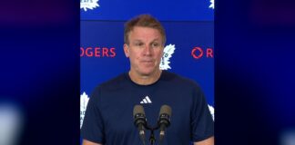 Tanev Injury: Hiller Says Leafs Forwards Must Help D Maple Leafs coach Jim Hiller speaking to reporters about Chris Tanev week-to-week injury