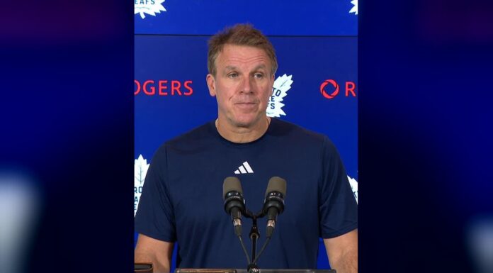 Tanev Injury: Hiller Says Leafs Forwards Must Help D Maple Leafs coach Jim Hiller speaking to reporters about Chris Tanev week-to-week injury