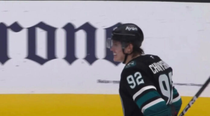 Igor Chernyshov OT Winner: Sharks Win Again in Overtime Igor Chernyshov smiles after scoring the overtime winner for the San Jose Sharks against the Los Angeles Kings