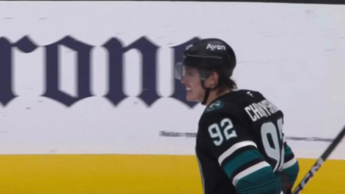 Igor Chernyshov Sharks overtime winner vs Kings Igor Chernyshov smiles after scoring the overtime winner for the San Jose Sharks against the Los Angeles Kings