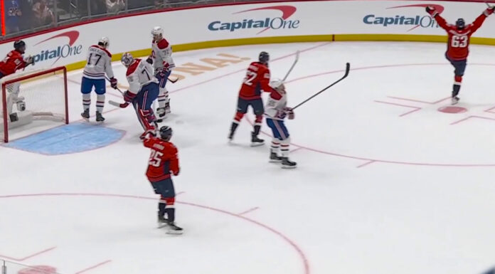 Miroshnichenko Trade Buzz: Teams Watching Capitals Winger Capitals celebrate Ivan Miroshnichenko goal against Canadiens