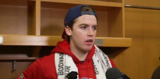 Fowler 46 Saves: Habs Goalie Stones Blues in 2-0 Shutout Jacob Fowler Canadiens goalie postgame media availability after 46-save shutout vs Blues
