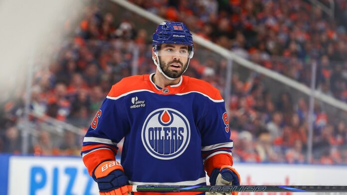 Jake Walman Oilers Edmonton Oilers defenseman Jake Walman on the ice at Rogers Place