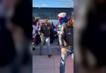 Jets Heritage Classic Outfits: Top Gun Jackets Steal Arrival Winnipeg Jets players arrive at Heritage Classic in Top Gun style bomber jackets and aviator sunglasses