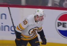 JJ Peterka OT Winner: Bruins Spoil Jets’ Home Opener JJ Peterka celebrates his overtime winner for the Boston Bruins against the Winnipeg Jets at Canada Life Centre