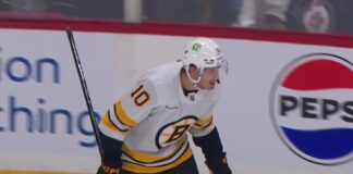 JJ Peterka OT Winner: Bruins Spoil Jets’ Home Opener JJ Peterka celebrates his overtime winner for the Boston Bruins against the Winnipeg Jets at Canada Life Centre