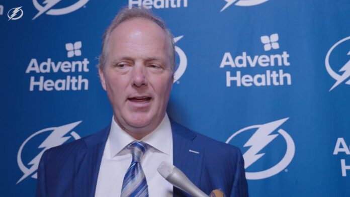 Jon Cooper Lightning postgame press conference vs Rangers Tampa Bay Lightning head coach Jon Cooper speaks to reporters after 5-1 season-opening loss to the New York Rangers at Madison Square Garden