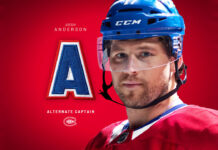 Josh Anderson Extension: Canadiens Winger Wants to Stay Josh Anderson Canadiens alternate captain graphic