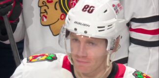 Kane Gets Standing Ovation and Video Tribute in Detroit Return Patrick Kane in Blackhawks jersey reacts to standing ovation and video tribute in Detroit return