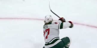Kaprizov Hat Trick: Wild Star Torches Panthers in Florida Kirill Kaprizov celebrates hat trick goal for Minnesota Wild against Florida Panthers