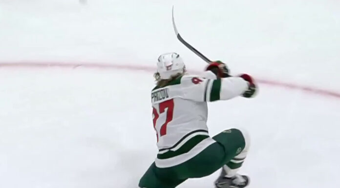 Kaprizov Hat Trick: Wild Star Torches Panthers in Florida Kirill Kaprizov celebrates hat trick goal for Minnesota Wild against Florida Panthers