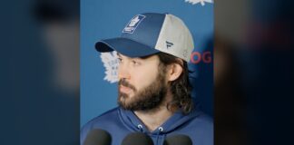 Marchenko Injury: Leafs Winger Exits vs. Flames Kirill Marchenko Maple Leafs injury lower-body Flames