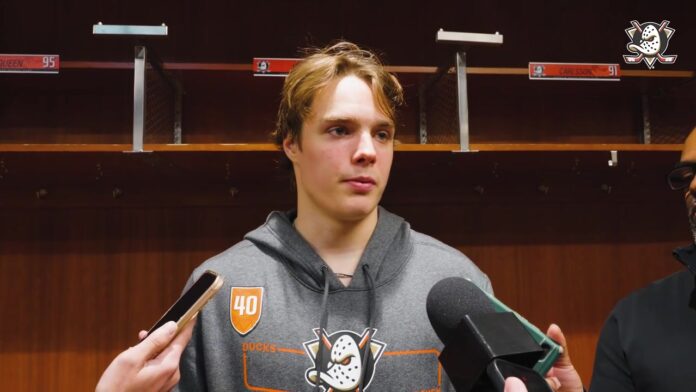Nikita Klepov Ducks Nikita Klepov Anaheim Ducks rookie 15th overall pick speaks to media in Honda Center locker room before NHL debut vs Edmonton Oilers