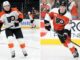 Cole Knuble NHL Debut: Mike’s Son Plays for Flyers Flyers forwards Alex Bump and Cole Knuble in warmups after being recalled from Lehigh Valley