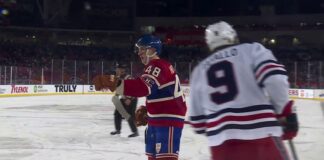 Heritage Classic Result: Canadiens Beat Jets 2-1 Lane Hutson Canadiens Heritage Classic goal celebration against Jets in Winnipeg