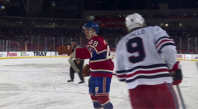 Heritage Classic Result: Canadiens Beat Jets 2-1 Lane Hutson Canadiens Heritage Classic goal celebration against Jets in Winnipeg