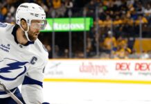 Kucherov’s Agent Says He Will Play Through Trade Request Lightning captain in white road sweater skating in Nashville as Nikita Kucherov trade request lingers