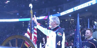 Lyle Odelein Dies at 58: Habs Cup Champ, First CBJ Captain Lyle Odelein, first Columbus Blue Jackets captain, waves to the Nationwide Arena crowd during the 25th anniversary celebration