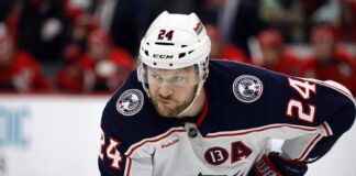 Mathieu Olivier Fine: Blue Jackets Forward Hit With Maximum Columbus Blue Jackets forward Mathieu Olivier waits for a faceoff