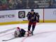 Mathieu Olivier Ejection: Slash on Balinskis Draws Major Blue Jackets forward Mathieu Olivier stands over Panthers defenseman Uvis Balinskis after slashing penalty