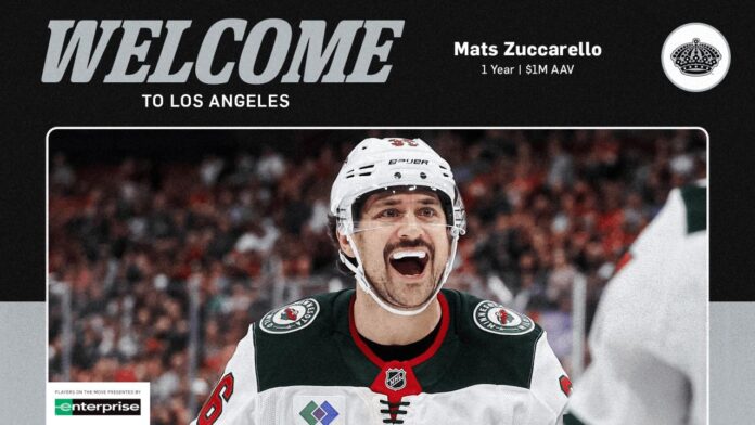 mats-zuccarello-kings-welcome Mats Zuccarello Kings welcome graphic, one-year $1 million contract