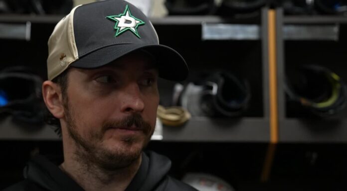 Matt Duchene Injury: Stars Center Out 3 Months After Surgery Matt Duchene speaking to reporters in the Dallas Stars locker room after a game