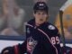 Matthew Knies Goal: Scores in Blue Jackets Debut vs. Sabres Matthew Knies of the Columbus Blue Jackets after scoring a power-play goal in his Blue Jackets debut against the Buffalo Sabres