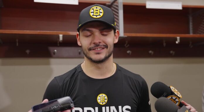 Michael DiPietro First NHL Win: Bruins Goalie Finally Gets One Michael DiPietro Bruins goalie speaks after first NHL win vs Ducks