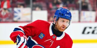Mike Matheson Injury: Canadiens Defenseman Out Two Weeks Montreal Canadiens defenseman Mike Matheson skating in warmups, injured two weeks