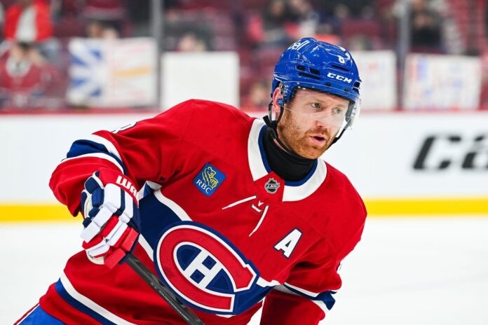Mike Matheson Canadiens injury Montreal Canadiens defenseman Mike Matheson skating in warmups, injured two weeks