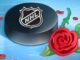 Gary Bettman on Hot for Hockey: ‘We’re Thrilled to Have Them’ NHL Hot for Hockey romance campaign artwork with NHL puck and red rose