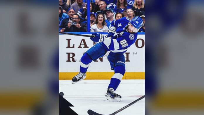 Nikita Kucherov Lightning trade request superstar Nikita Kucherov Lightning forward shooting during game against Canucks
