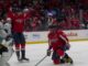 Ovechkin Goal No. 930: First of Final Season vs. Kraken Alex Ovechkin celebrates on one knee after scoring his 930th career goal against the Kraken