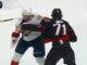 Panthers-Senators Fights: Bennett, Hodgson Drop Gloves Ridly Greig fights a Florida Panthers player during the game in Ottawa