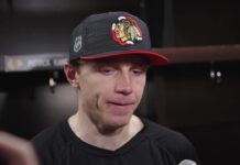 Patrick Kane Homecoming: ‘Surreal’ Ovation in Blackhawks Win Patrick Kane speaks to reporters in the Chicago Blackhawks locker room after his United Center homecoming win over the St. Louis Blues