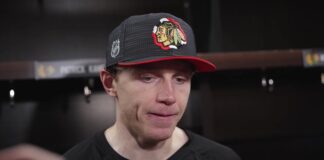 Patrick Kane Homecoming: ‘Surreal’ Ovation in Blackhawks Win Patrick Kane speaks to reporters in the Chicago Blackhawks locker room after his United Center homecoming win over the St. Louis Blues
