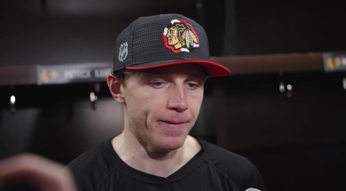 Patrick Kane Homecoming: ‘Surreal’ Ovation in Blackhawks Win Patrick Kane speaks to reporters in the Chicago Blackhawks locker room after his United Center homecoming win over the St. Louis Blues