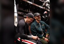 Patrick Kane Return: Toews, Hjalmarsson Join Him for Homecoming Patrick Kane and Niklas Hjalmarsson laugh in the Chicago Blackhawks dressing room before Kane's United Center return