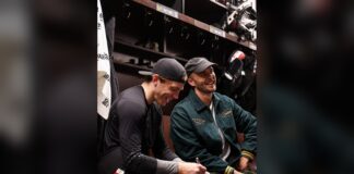 Patrick Kane Return: Toews, Hjalmarsson Join Him for Homecoming Patrick Kane and Niklas Hjalmarsson laugh in the Chicago Blackhawks dressing room before Kane's United Center return