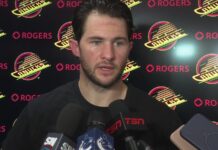 Paul Cotter Fires Back at Critics Picking Canucks Last Paul Cotter speaks to reporters after the Vancouver Canucks loss to the Vegas Golden Knights