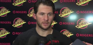 Paul Cotter Fires Back at Critics Picking Canucks Last Paul Cotter speaks to reporters after the Vancouver Canucks loss to the Vegas Golden Knights