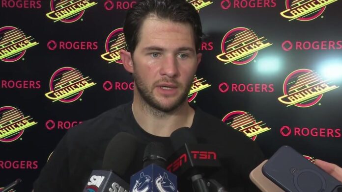 Paul Cotter Canucks postgame vs Golden Knights Paul Cotter speaks to reporters after the Vancouver Canucks loss to the Vegas Golden Knights