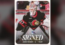 Reimer Signing: Rangers Add Goalie After Shesterkin Injury James Reimer signed graphic New York Rangers one-year contract goalie
