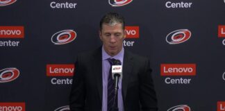 Brind’Amour Warns Hurricanes: ‘Going to Have to Do Something’ Hurricanes head coach Rod Brind'Amour speaks at postgame press conference after 5-2 loss to Capitals at Lenovo Center