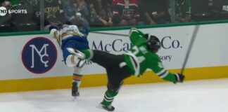 Roope Hintz Injury Scare: Brandon Carlo Ejected for Kneeing Roope Hintz of the Dallas Stars collides knee-on-knee with Blues defenseman Brandon Carlo along the boards