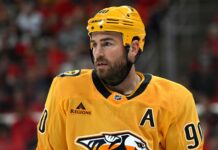 O’Reilly Four-Point Night: Predators Rout Avalanche 6-2 Nashville Predators center Ryan O'Reilly during a faceoff stoppage