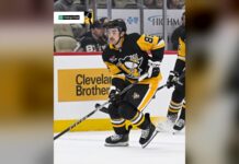 Sam Girard Injury: Penguins Place Defenseman on IR Penguins defenseman Sam Girard skating in a black and gold Pittsburgh jersey
