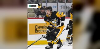 Sam Girard Injury: Penguins Place Defenseman on IR Penguins defenseman Sam Girard skating in a black and gold Pittsburgh jersey
