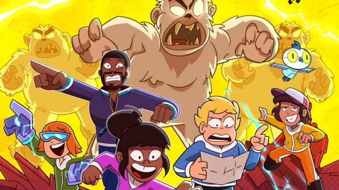 Screech Owls animated series P.K. Subban Screech Owls animated series key art featuring Coach P.K. Subban and the Screech Owls hockey team